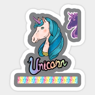 unicorn modern design Sticker